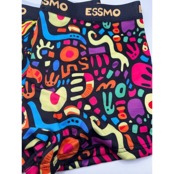Essmo Mens Boxer Briefs 5 Pack Bold Abstract Tropical Animal Prints Size M - Picture 4 of 9